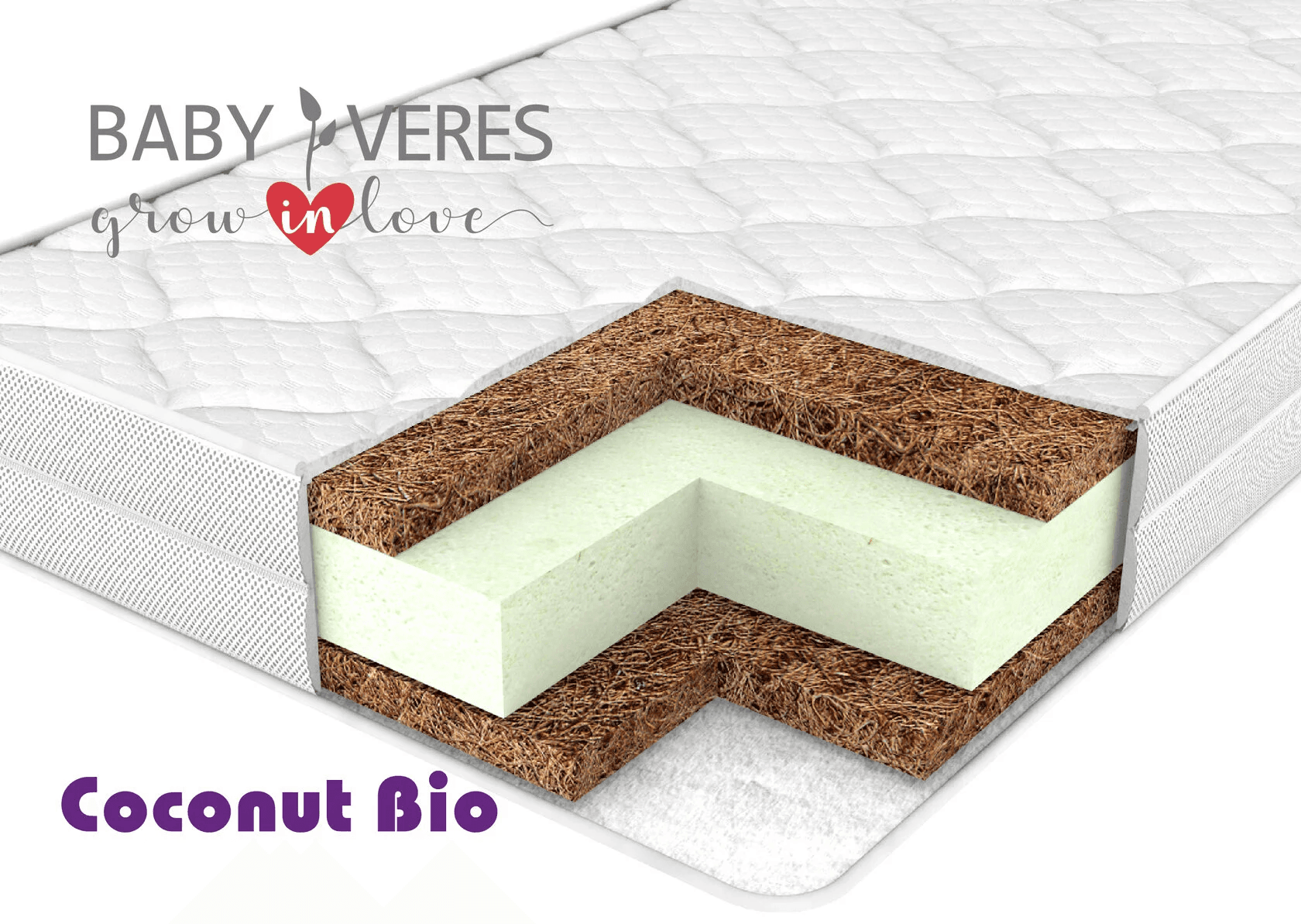 Матрас Верес Coconut bio 120х60х8 см 50.7.07