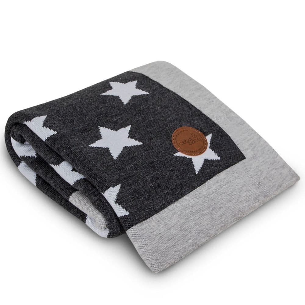 Плед вязаный Ceba Grey Stars 90*90 W-812-000-692