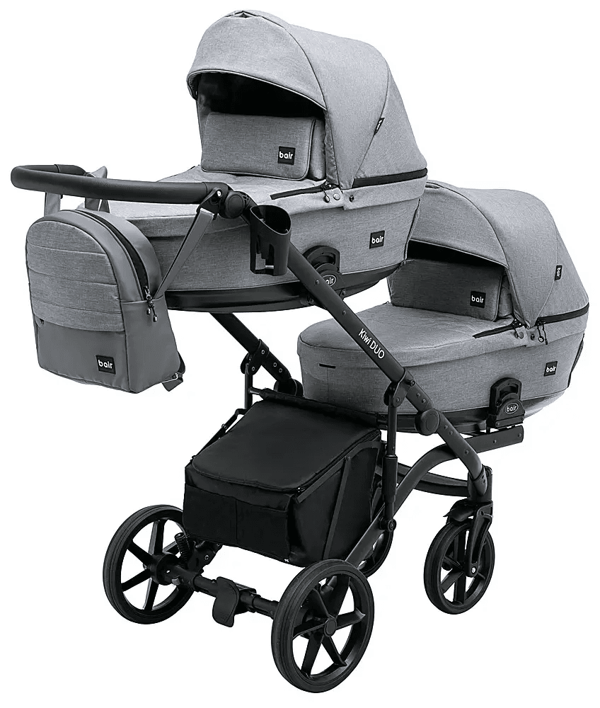 Коляска универсальная 2в1 для двойни Bair Kiwi Duo Soft BKP-218 681104