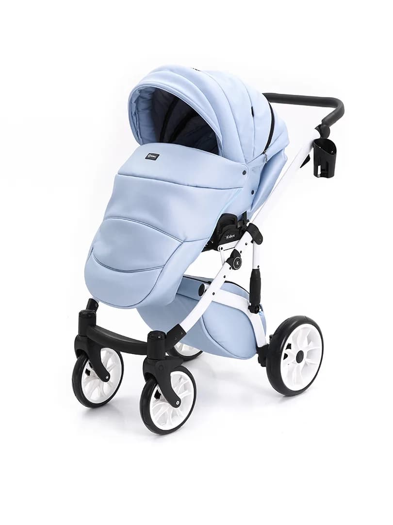 Коляска универсальная 2в1 Kidex K-Style Ice Blue Handle Black KDX0024 фото 5