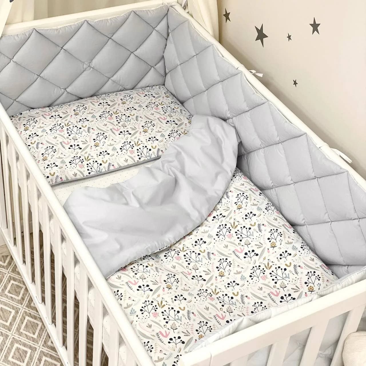 Постельный комплект Маленькая Соня Baby Mix Скандинавские бутоны 6ед 0029145 фото 3 Постельный комплект Маленькая Соня Baby Mix Скандинавские бутоны 6ед 0029145 фото 3