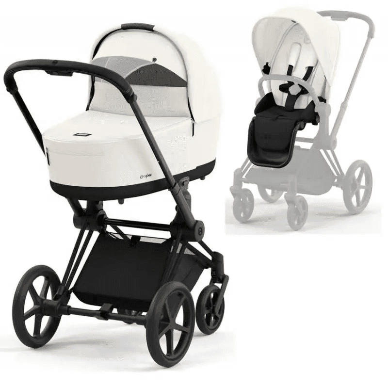 Коляска універсальна 2в1 Cybex Priam 4.0 Off White/Matt Black 523000819/2 Коляска універсальна 2в1 Cybex Priam 4.0 Off White/Matt Black 523000819/2