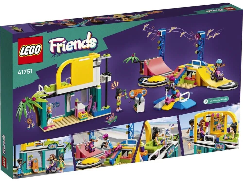 Конструктор LEGO Friends Скейт-парк 431дет 41751 Конструктор LEGO Friends Скейт-парк 431дет 41751