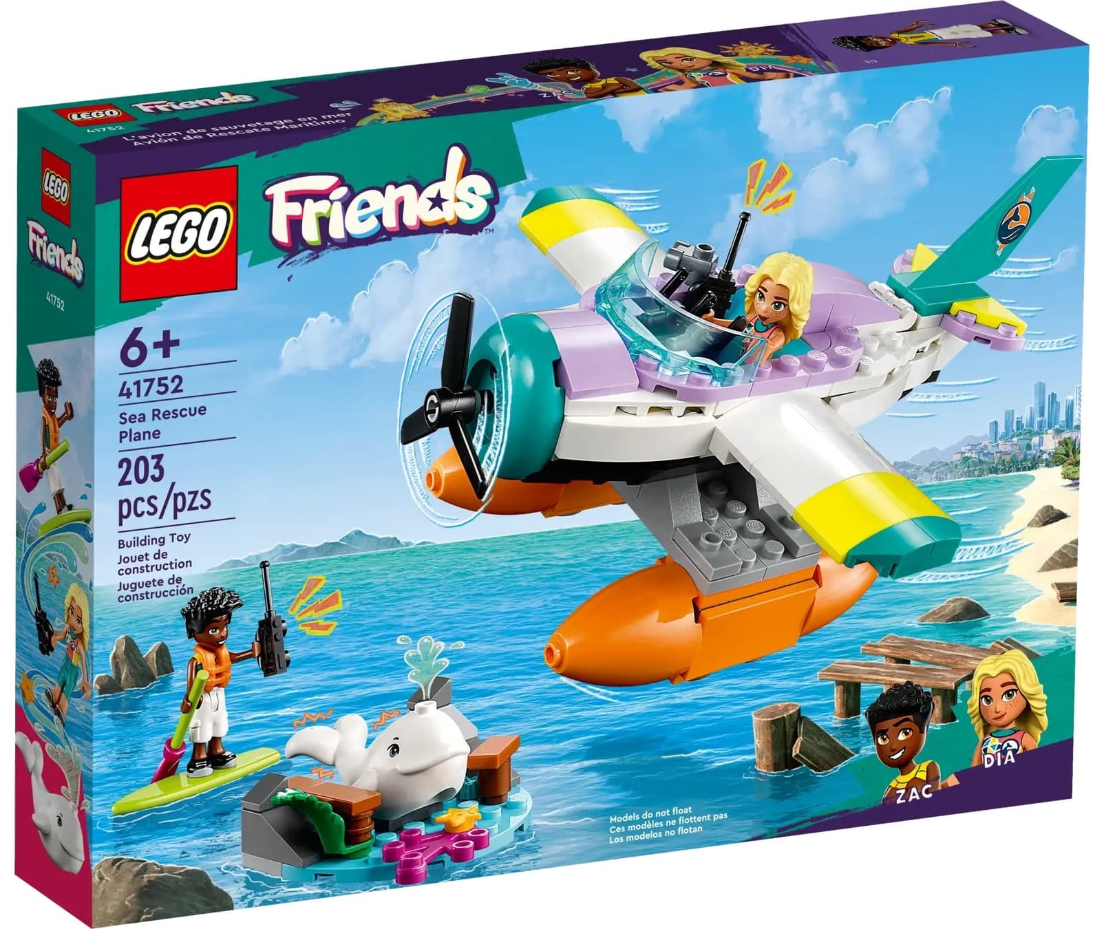 Конструктор LEGO Friends Спасательный гидроплан 203дет 41752