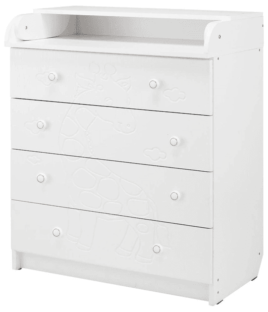 Комод-пеленатор Babyroom Жирафик 102x80x50 625494 белый
