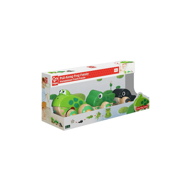 Каталка деревянная Hape Жабки E0365 Каталка деревянная Hape Жабки E0365