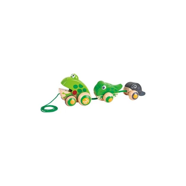 Каталка деревянная Hape Жабки E0365 фото 2 Каталка деревянная Hape Жабки E0365 фото 2