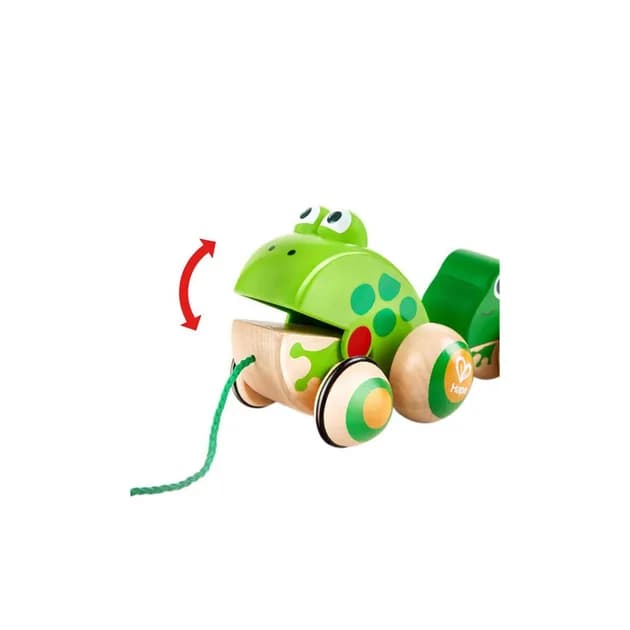 Каталка деревянная Hape Жабки E0365 фото 4 Каталка деревянная Hape Жабки E0365 фото 4