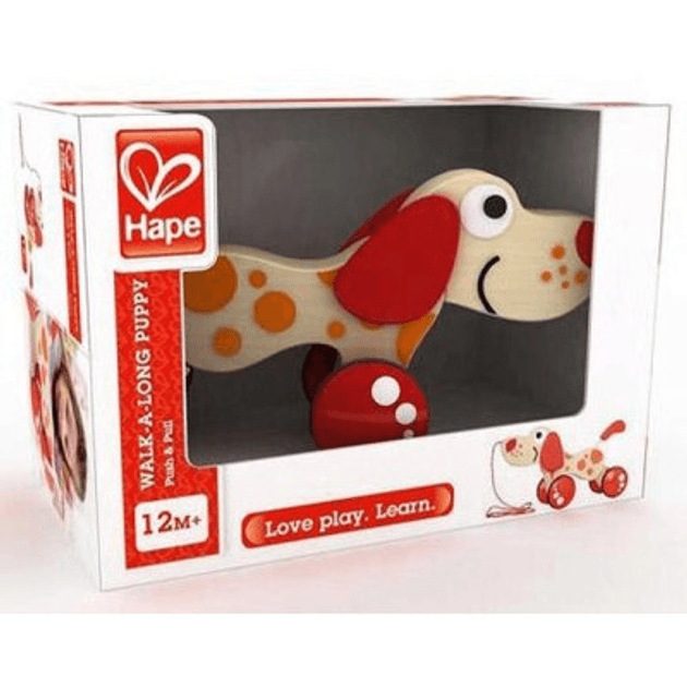Каталка деревянная Hape Собачка E0347 Каталка деревянная Hape Собачка E0347