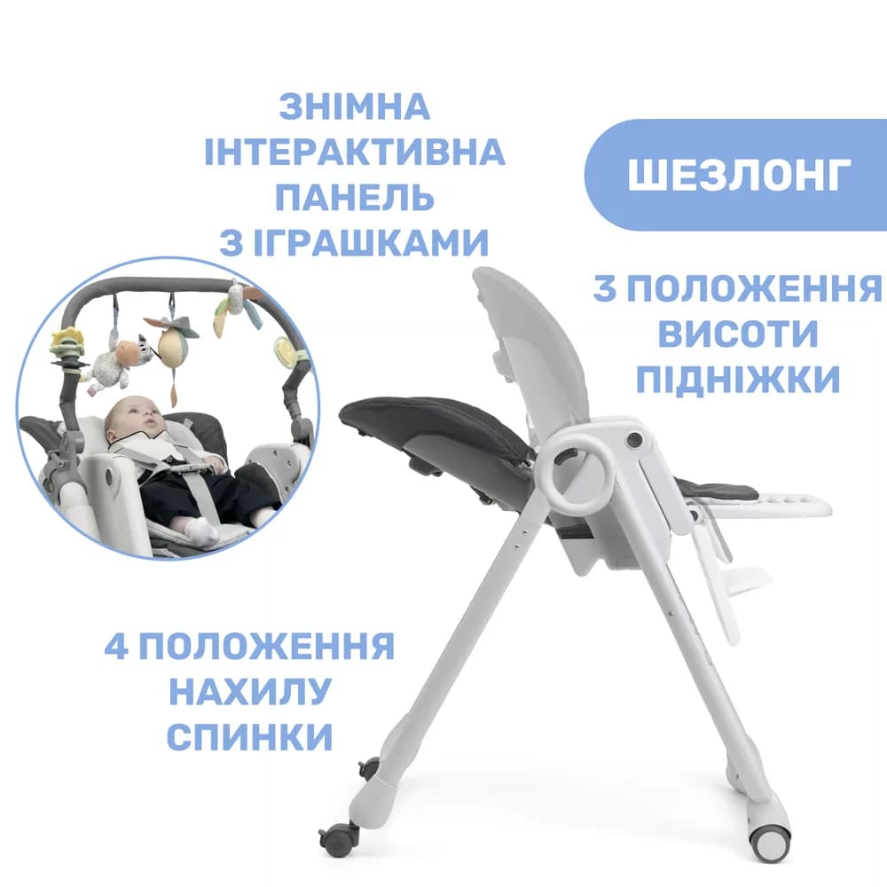 Стульчик для кормления Chicco Polly Magic Relax 79502.69 фото 3 Стульчик для кормления Chicco Polly Magic Relax 79502.69 фото 3