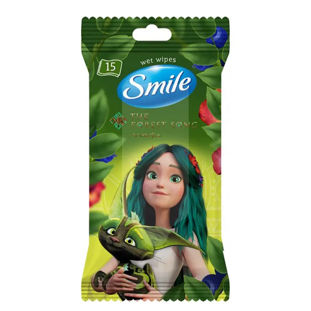 Салфетки влажные Smile Mavka 15шт 42139170 Салфетки влажные Smile Mavka 15шт 42139170
