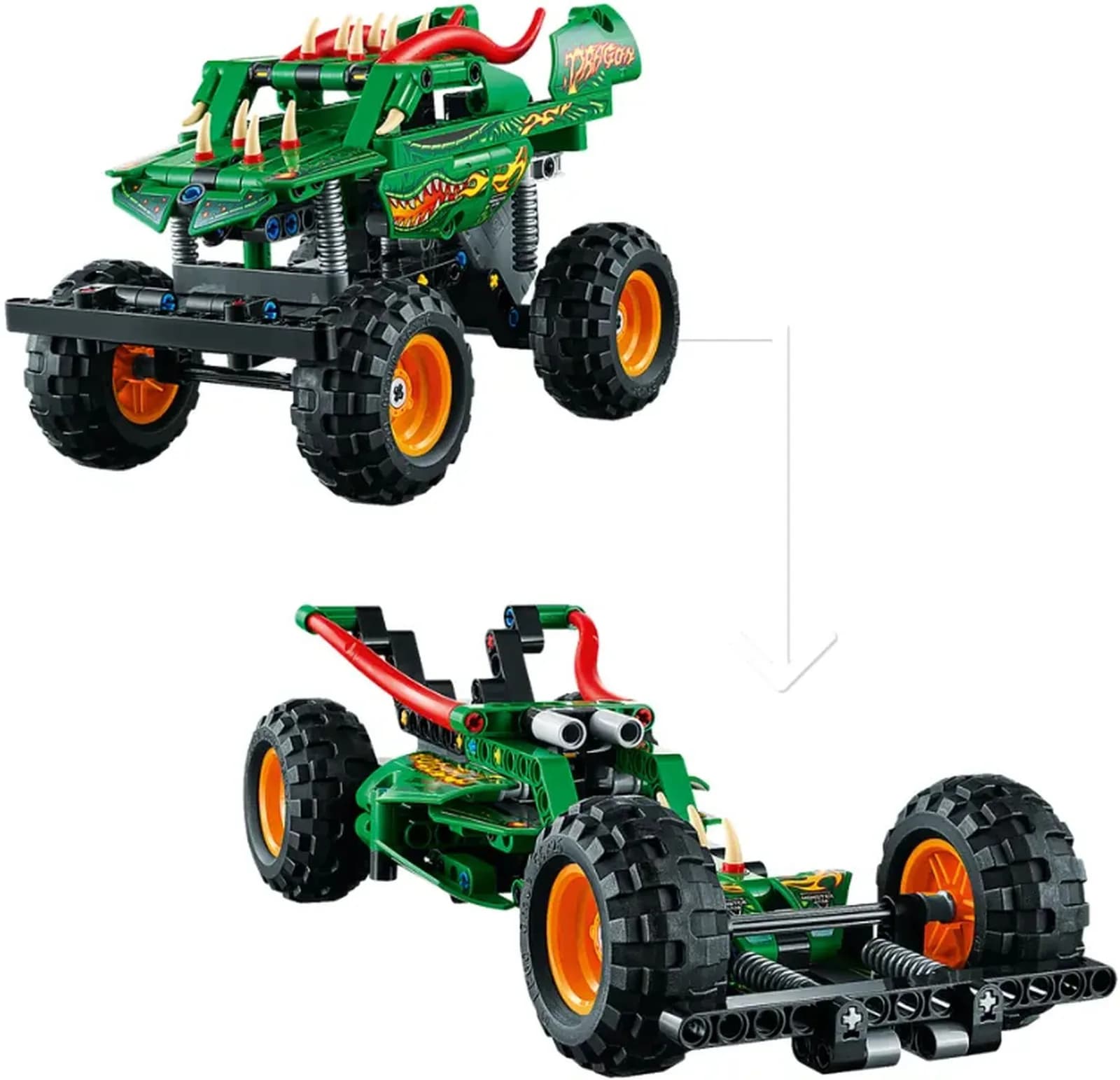Конструктор Lego Technic Monster Jam Dragon 217дет 42149 фото 3
