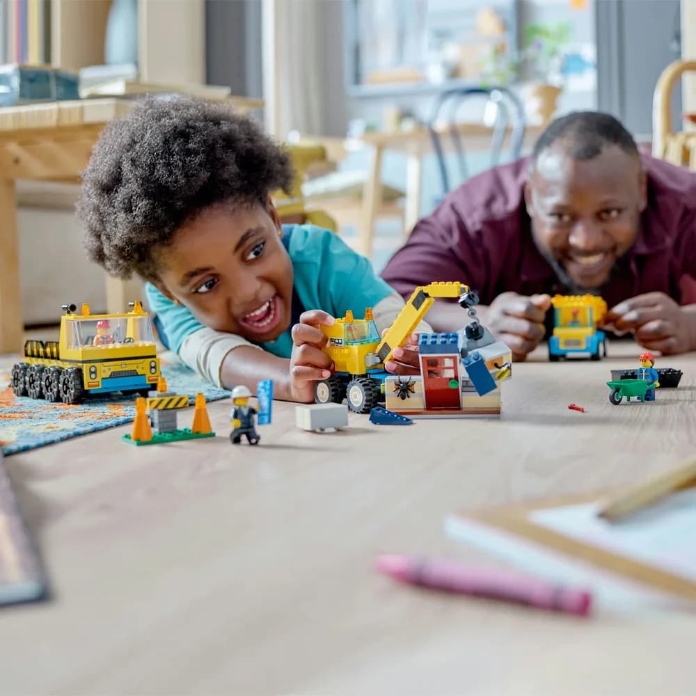 Конструктор LEGO City Строительный грузовик и шаровидный кран-таран 235дет 60391 фото 7