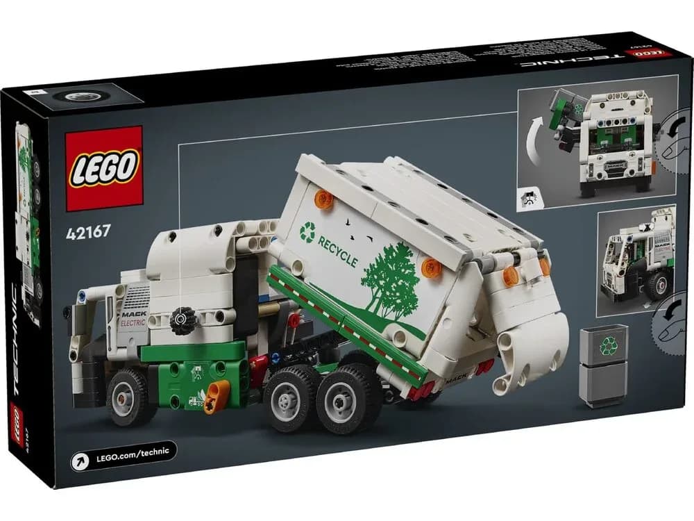 Конструктор Lego Technic Сміттєвоз Mack® LR Electric 503дет 42167 фото 4 Конструктор Lego Technic Сміттєвоз Mack® LR Electric 503дет 42167 фото 4