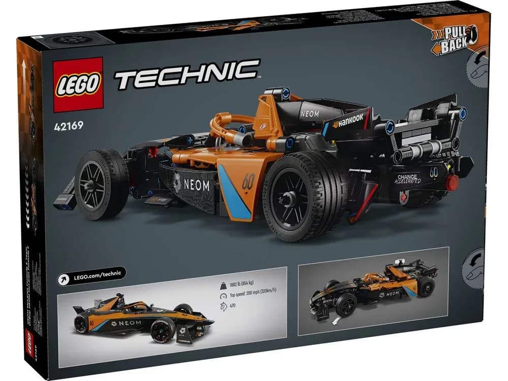 Конструктор Lego Technic Болид NEOM McLaren Formula E 452дет 42169 фото 8 Конструктор Lego Technic Болид NEOM McLaren Formula E 452дет 42169 фото 8
