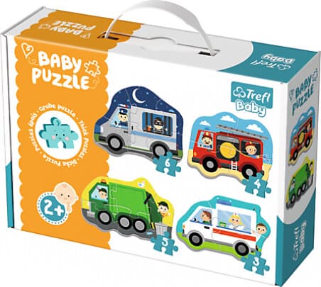 Пазл Trefl Baby Classic Транспорт и профессии 36071 Пазл Trefl Baby Classic Транспорт и профессии 36071