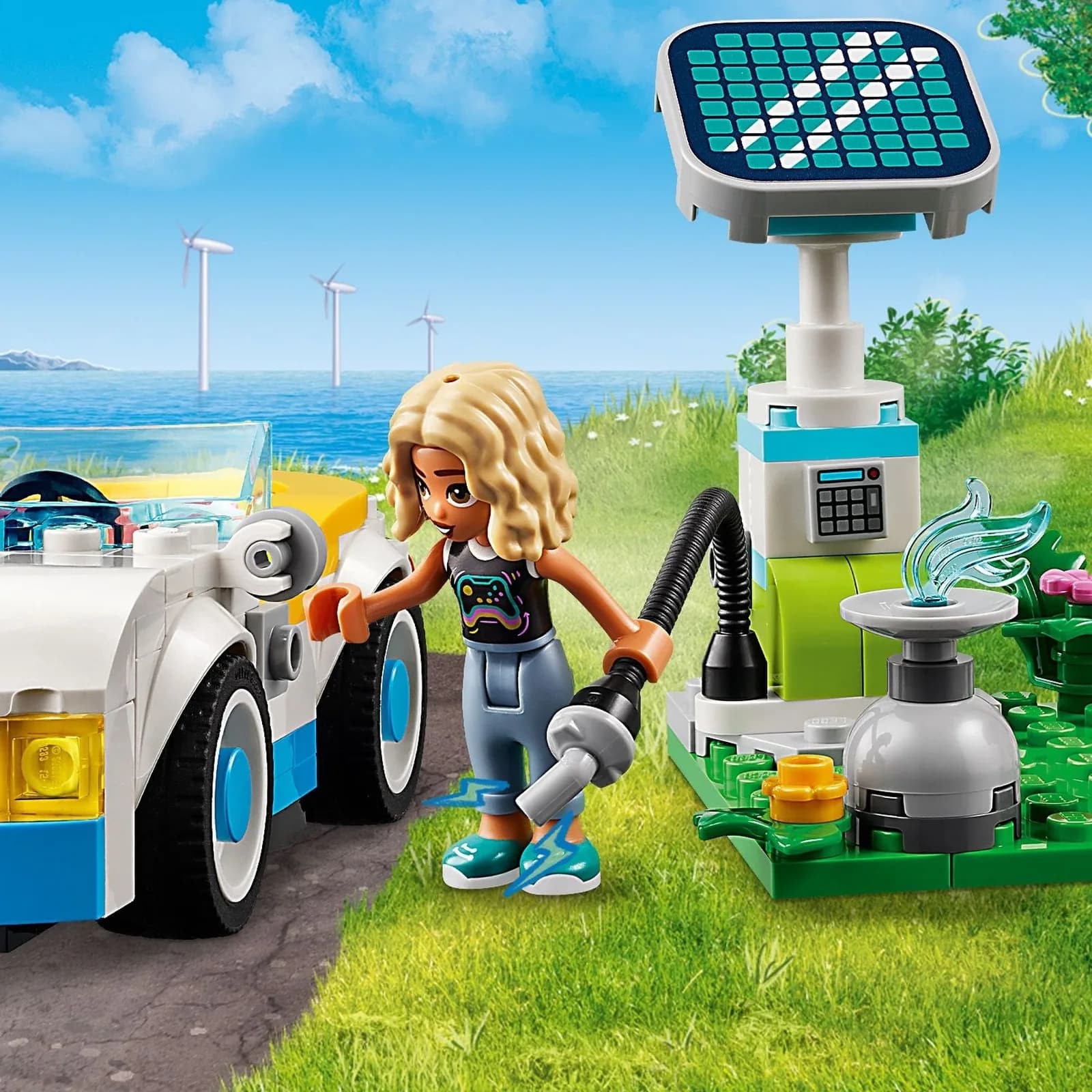 Конструктор Lego Friends Електромобіль і зарядний пристрій 170дет 42609 фото 3