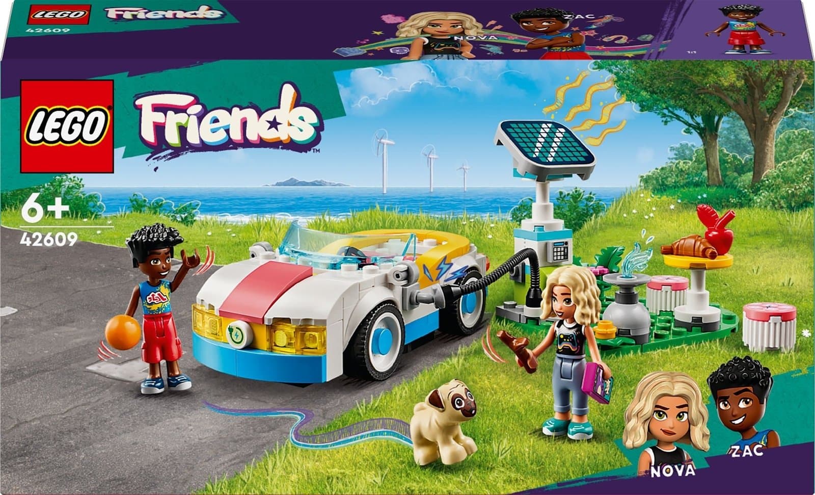 Конструктор Lego Friends Електромобіль і зарядний пристрій 170дет 42609