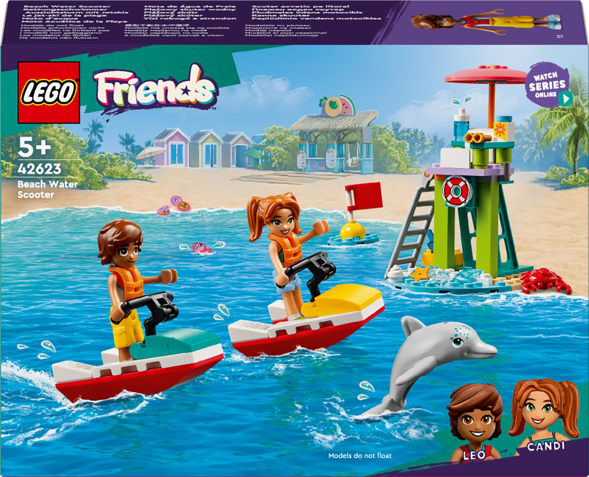 Конструктор LEGO Friends Пляжный гидроцикл 84дет 42623