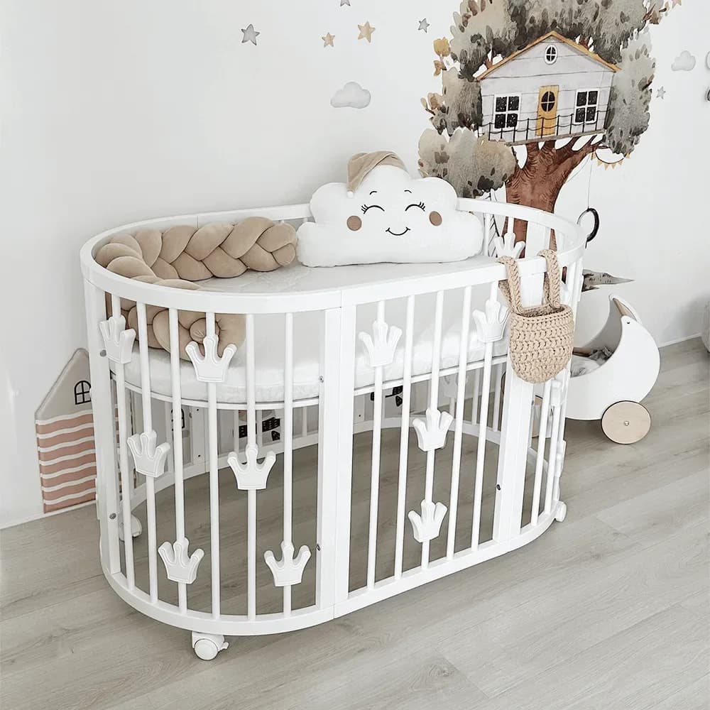 Кровать-трансформер Royal Sleep Twinki 9в1 Crowns 3128 какао фото 3 Кровать-трансформер Royal Sleep Twinki 9в1 Crowns 3128 какао фото 3