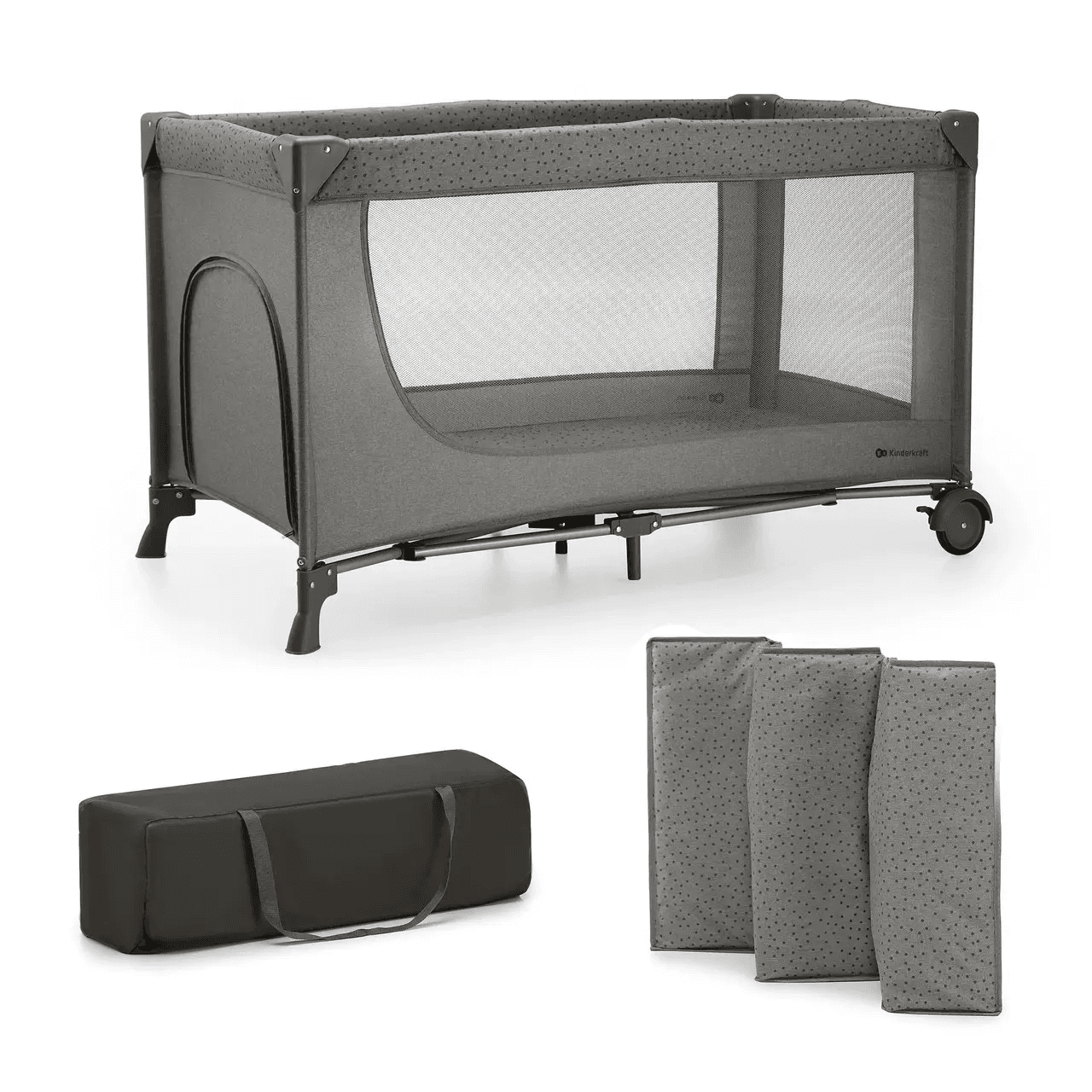 Кровать-манеж Kinderkraft Joy 2 KLJOY02DGR00000 Dark Grey