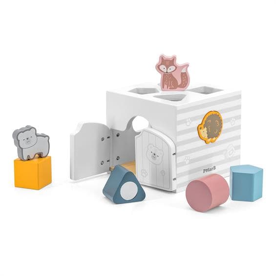 Сортер із брязкальцями Viga Toys Будиночок для звірят 44052 Сортер із брязкальцями Viga Toys Будиночок для звірят 44052