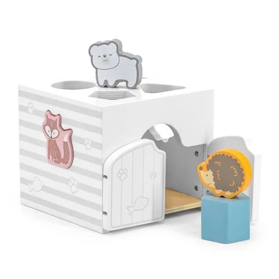 Сортер із брязкальцями Viga Toys Будиночок для звірят 44052 фото 2 Сортер із брязкальцями Viga Toys Будиночок для звірят 44052 фото 2
