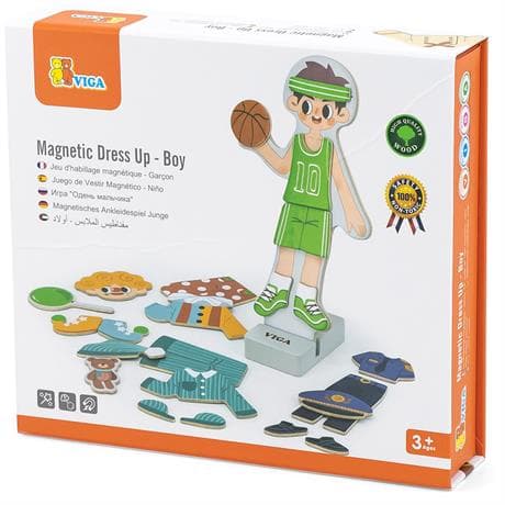 Одягайка магнітна Viga Toys Одягни хлопчика 44636