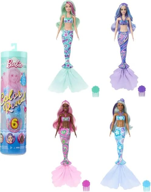 Лялька Barbie Кольорове перевтілення HRK12 фото 3 Лялька Barbie Кольорове перевтілення HRK12 фото 3