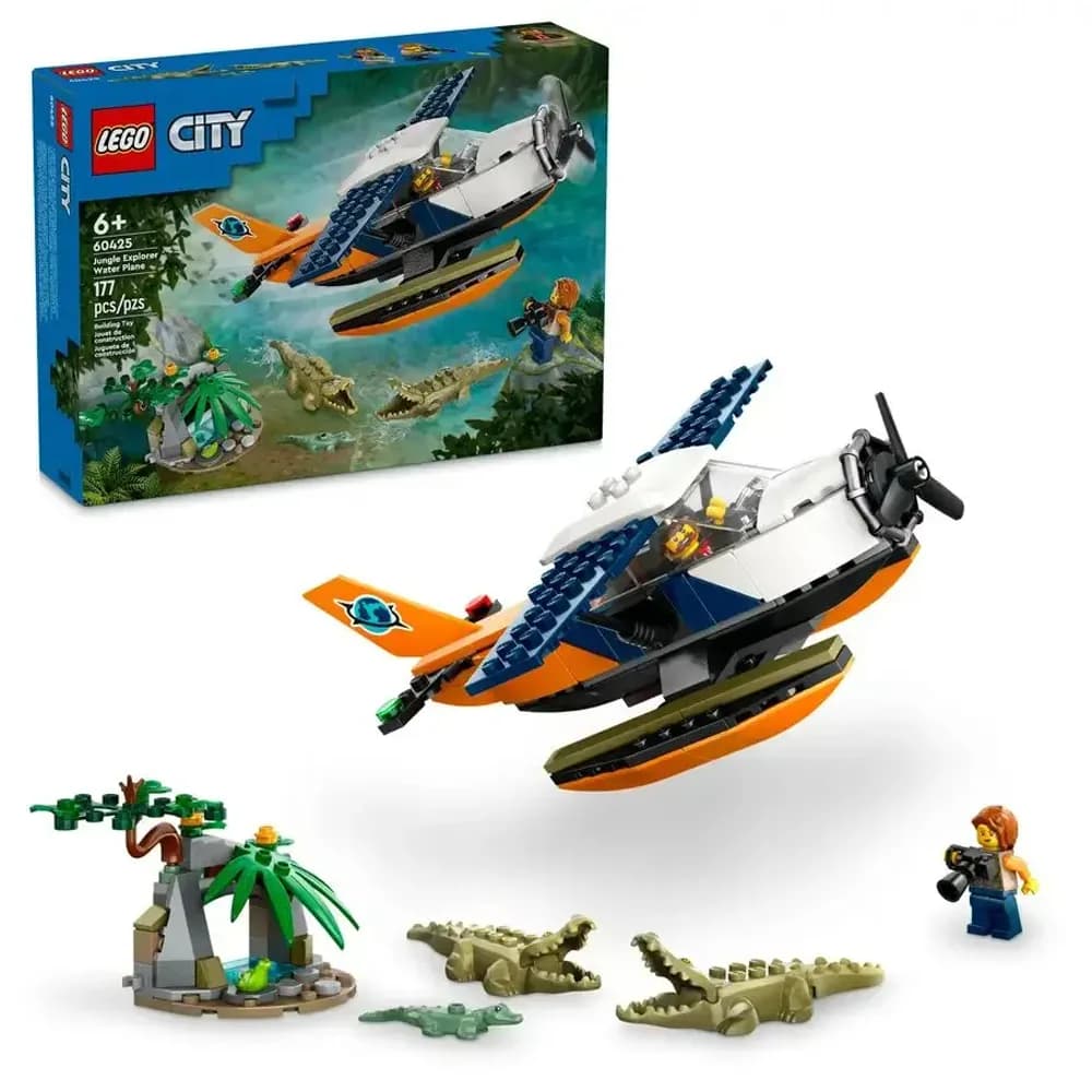 Конструктор Lego City Водный самолет для исследования джунглей 177дет 60425 фото 2 Конструктор Lego City Водный самолет для исследования джунглей 177дет 60425 фото 2