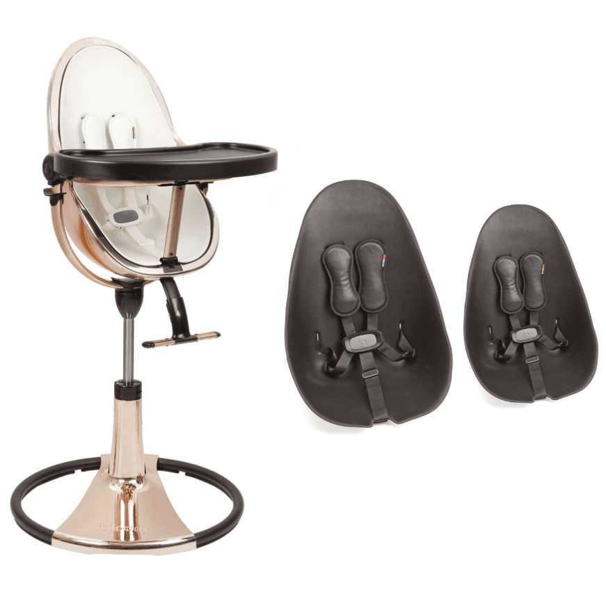 Стульчик для кормления Bloom Fresco Rose Gold/Rose Gold+midnight black U10515-GRB\E10516-MBL