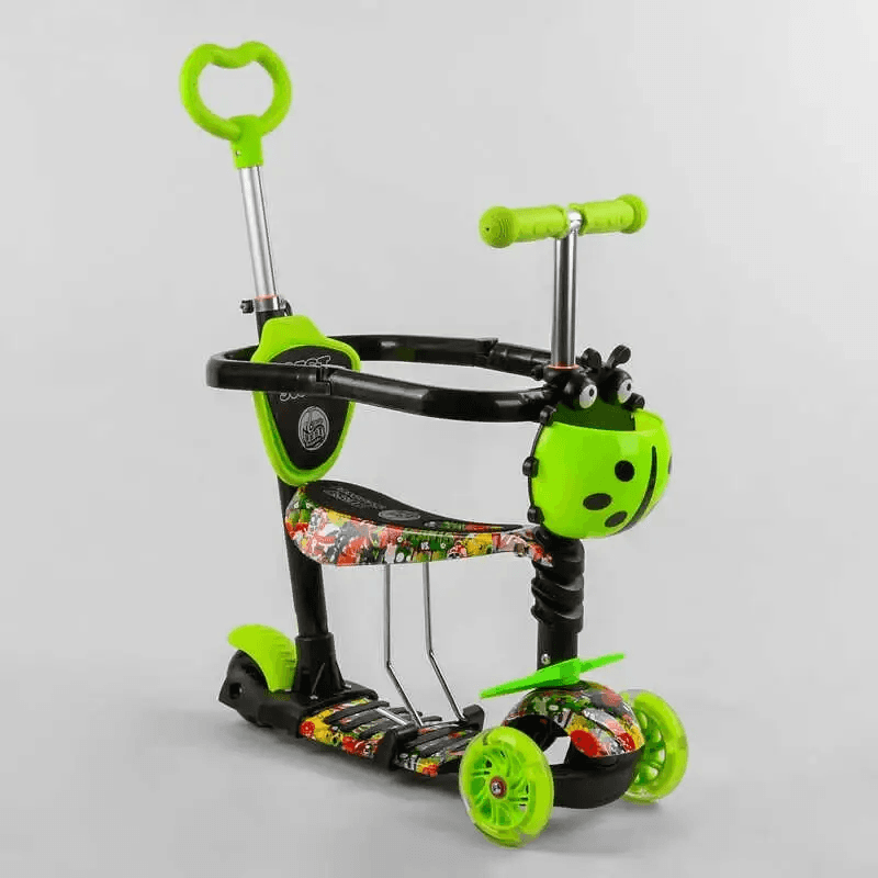 Самокат Best Scooter 3-х колісний з ручкою i бампером 5в1 S1453 Самокат Best Scooter 3-х колісний з ручкою i бампером 5в1 S1453