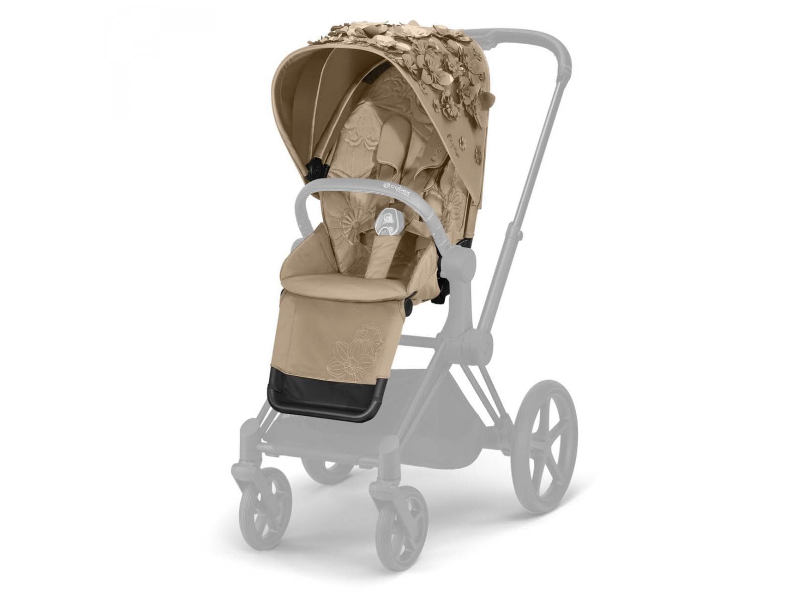 Текстиль для прогулочного блока Cybex Priam Simply Flowers Beige 521001327 Текстиль для прогулочного блока Cybex Priam Simply Flowers Beige 521001327