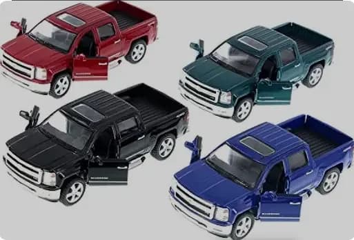 Машина Kinsmart Chevrolet Silverado 1:46 KT5381W фото 3