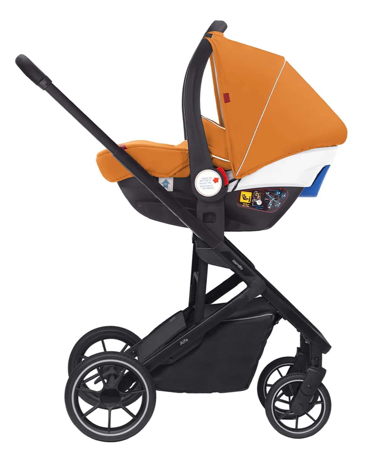 Коляска універсальна 3в1 CARRELLO Alfa+ CRL-6508 Sunrise Orange фото 3 Коляска універсальна 3в1 CARRELLO Alfa+ CRL-6508 Sunrise Orange фото 3