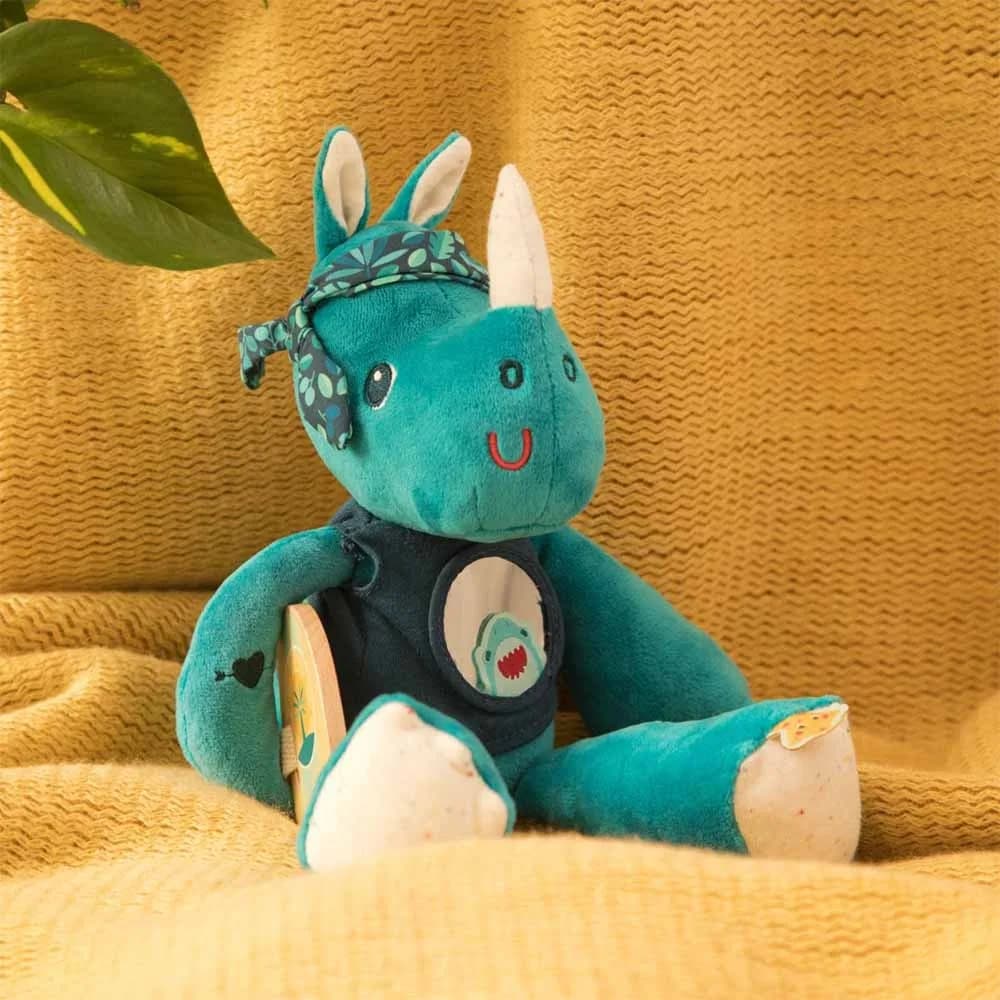 Игрушка с развивающими элементами Lilliputiens Носорог Мариус 83345 фото 7 Игрушка с развивающими элементами Lilliputiens Носорог Мариус 83345 фото 7