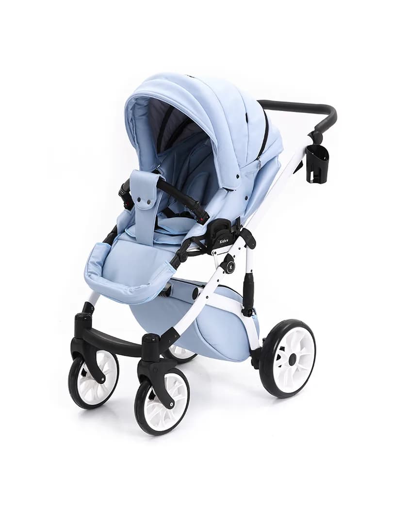 Коляска универсальная 2в1 Kidex K-Style Ice Blue Handle Black KDX0024 фото 3