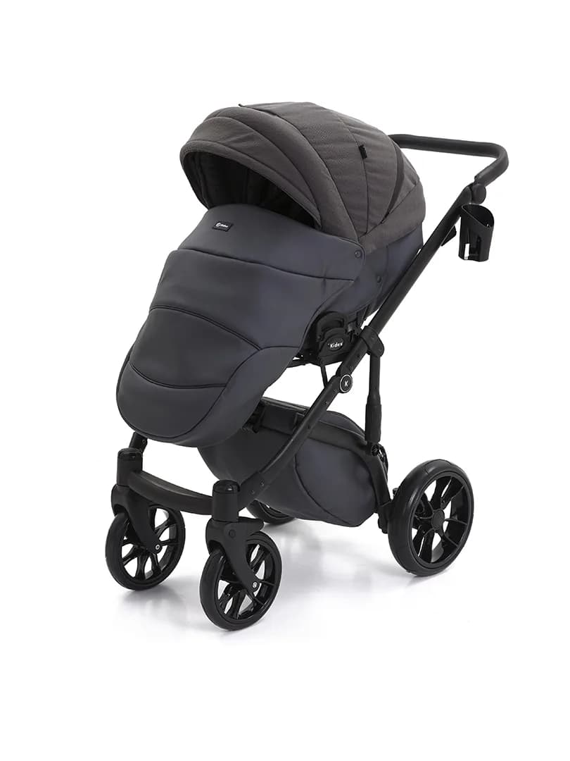 Коляска універсальна 2в1 Kidex K-Style Graphite Grey Handle Black KDX0022 фото 5