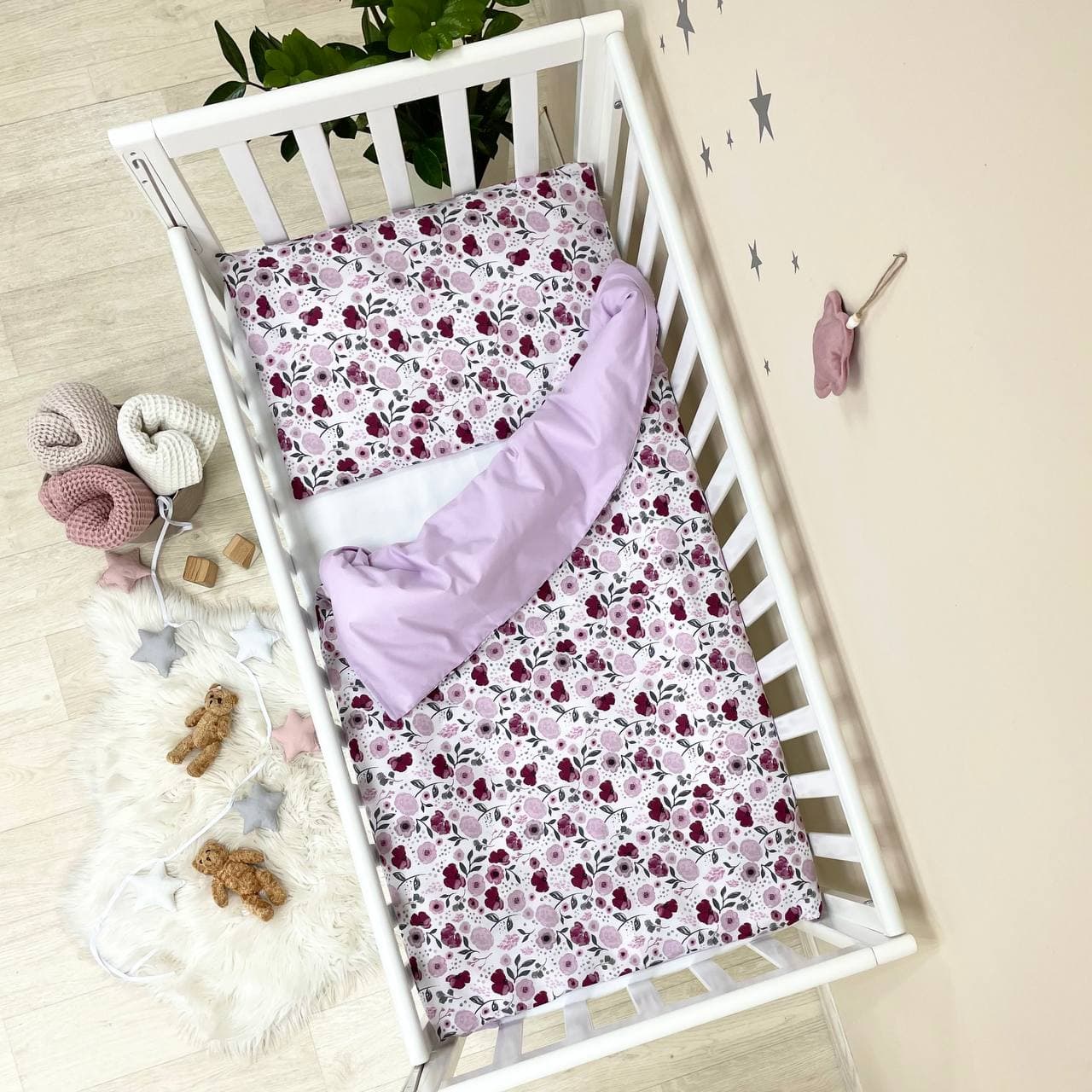 Сменный комплект Маленькая Соня Baby Mix Лиловые цветы 3ед 0391601 Сменный комплект Маленькая Соня Baby Mix Лиловые цветы 3ед 0391601