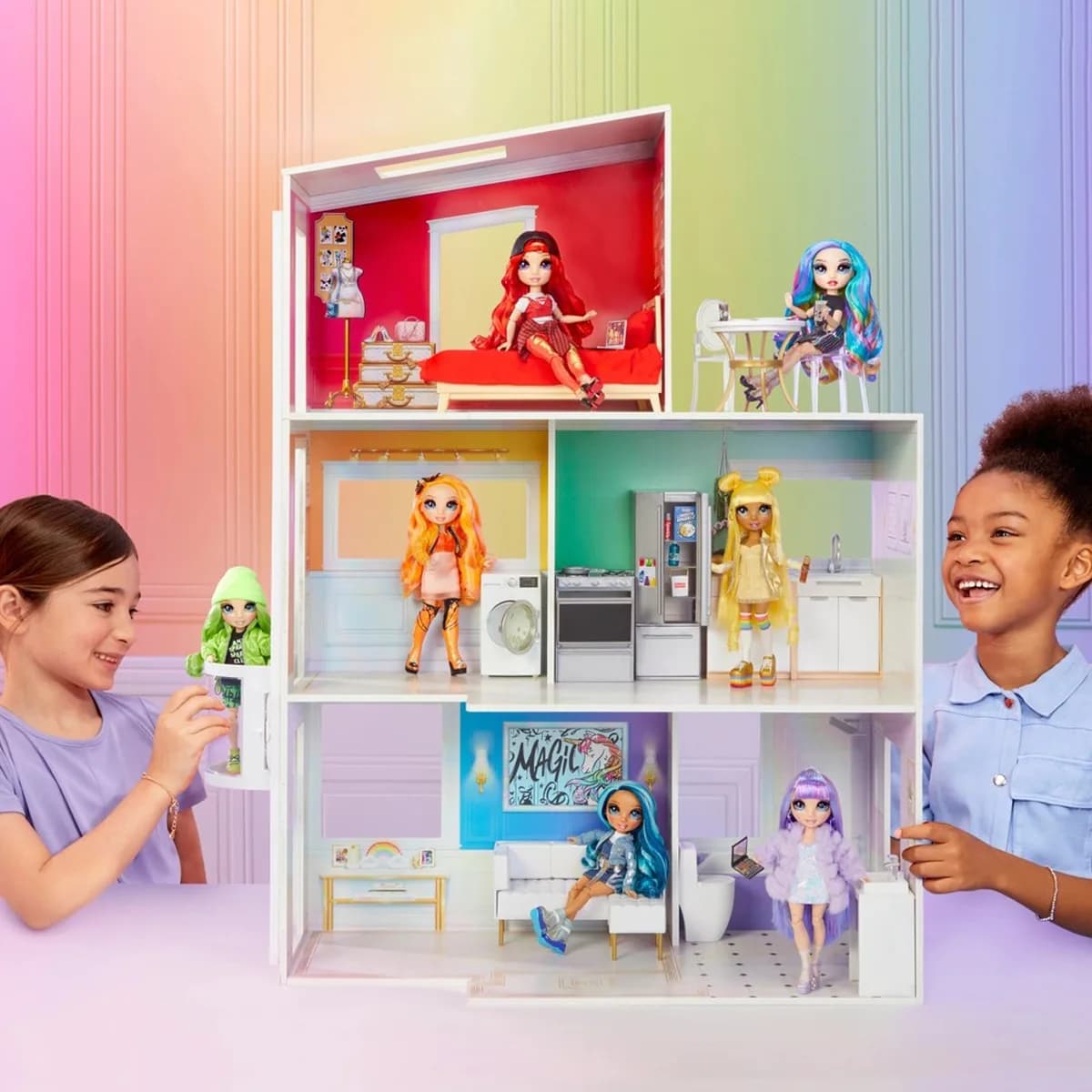 Игровой набор для кукол Радужный таунхаус 502203 фото 4 Игровой набор для кукол Радужный таунхаус 502203 фото 4