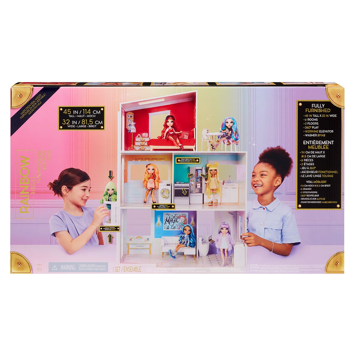 Игровой набор для кукол Радужный таунхаус 502203 Игровой набор для кукол Радужный таунхаус 502203