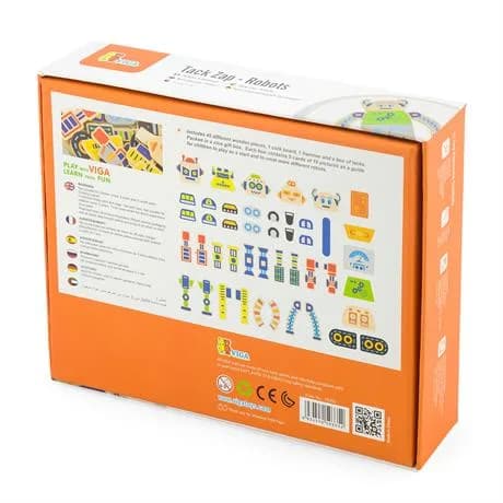 Набір ігровий Viga Toys Дерев'яна аплікація Робот 50335 фото 4 Набір ігровий Viga Toys Дерев'яна аплікація Робот 50335 фото 4
