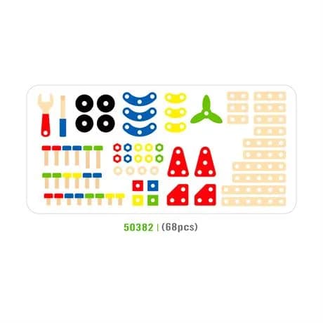 Конструктор деревянный Viga Toys 68дет 50382 фото 2 Конструктор деревянный Viga Toys 68дет 50382 фото 2