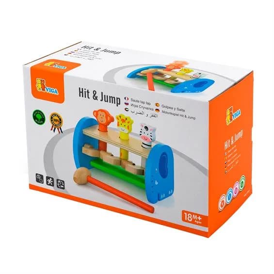 Стукалка дерев'яна Viga Toys Сафарі 50683 фото 2 Стукалка дерев'яна Viga Toys Сафарі 50683 фото 2