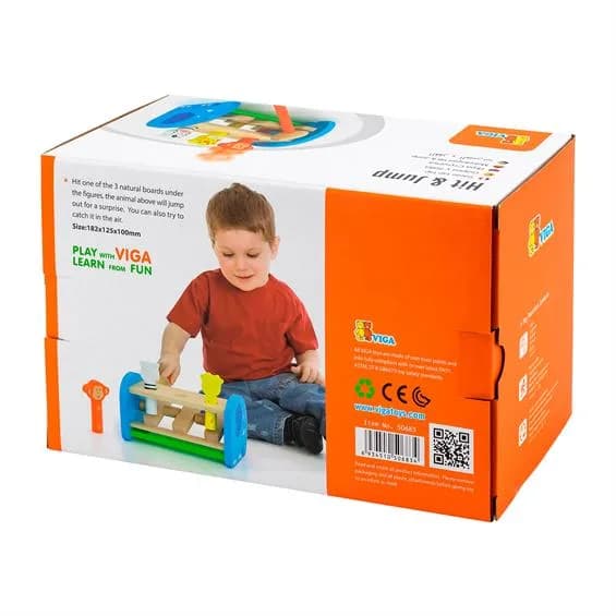 Стукалка дерев'яна Viga Toys Сафарі 50683 фото 3 Стукалка дерев'яна Viga Toys Сафарі 50683 фото 3