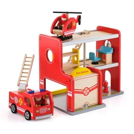 Набор деревянный Viga Toys Пожарная станция 50828 фото 3