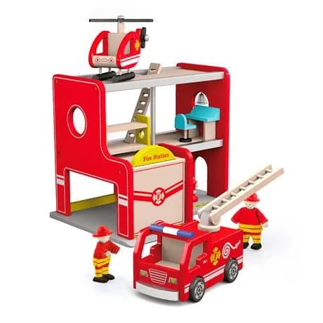 Набор деревянный Viga Toys Пожарная станция 50828 фото 2