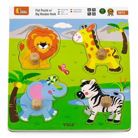 Рамка-вкладиш Viga Toys Дикі тварини 50840 Рамка-вкладиш Viga Toys Дикі тварини 50840