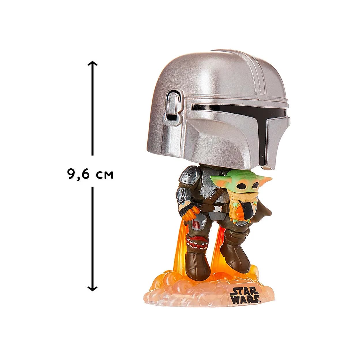 Ігрова фігурка FUNKO POP! cерії Зоряні війни - Мандалорець, що летить з малюком 50959 фото 4
