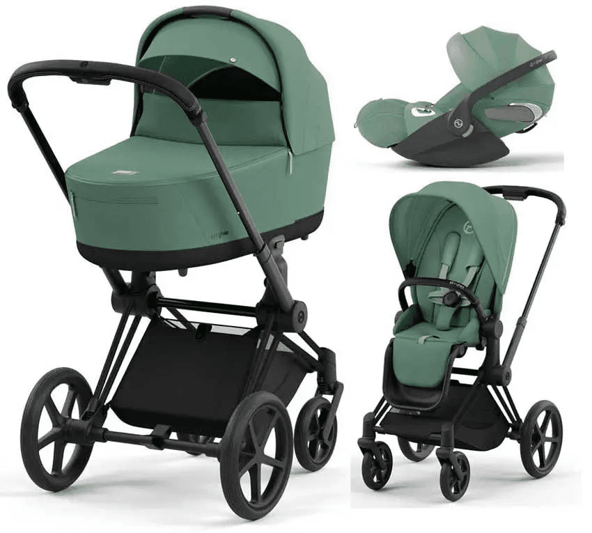 Коляска універсальна 3в1 Cybex Priam 4.0 Leaf Green/Matt Black/Cloud T i-Size 510129-08/1 Коляска універсальна 3в1 Cybex Priam 4.0 Leaf Green/Matt Black/Cloud T i-Size 510129-08/1